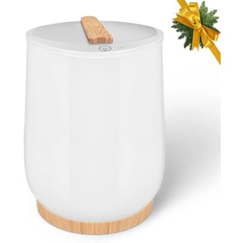Upgrade Towel Warmers Timer Function Auto Shut Off 20L Large Capacity Hot Towel Warmers Bucket Portable for Bathroom, Ideal Gift for Valentine's Day, White