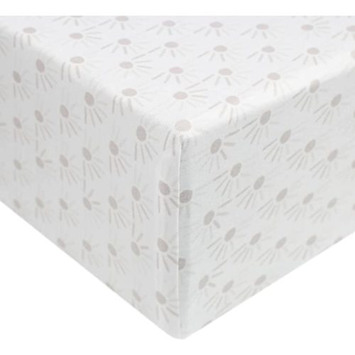 Copper Pearl Premium Knit Baby Crib Sheets for Boys and Girls Breathable and Soft, Fitted Crib Sheets for Standard Baby Mattresses, Crib Sheet for Baby Registry or Shower Gift, Shine