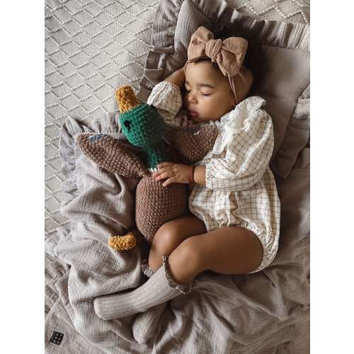 Duck Stuffed Animal | Mallard Duck Plush Toy | Large Crochet Cuddle Toy | Toddler Toy | Snuggle For Babies | Nursery Decor |