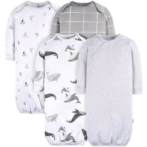 Gerber Baby Boy and Girls 4-Pack Sleeper Gown