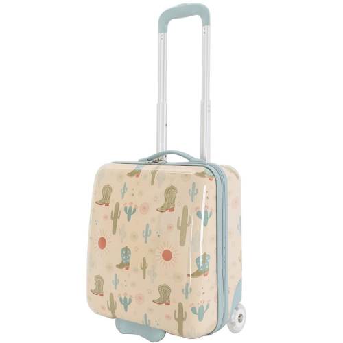 Triforce Kids Hardside 18#double; Cowboy Print Carry-On Luggage