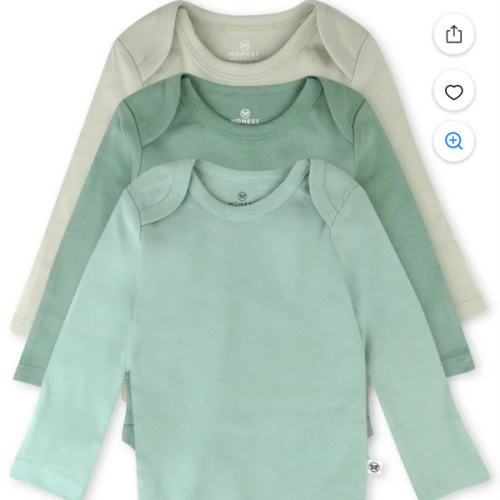 Honest Baby Clothing Baby Boy or Girl Gender Neutral Organic Cotton Long Sleeve Bodysuits, 3 Pack (Preemie-24 Months) - Walmart.com