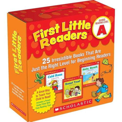 First Little Readers Parent Pack: Guided Reading Level A: 25 Irresistible Books That Are Just the Right Level for Beginning Readers Paperback – Illustrated, October 1, 2010