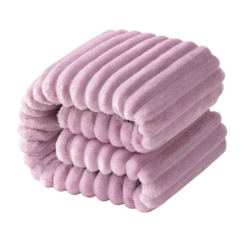 Flannel Fuzzy Toddler Blanket, Fluffy Warm And Lightweight Baby Plush Blanket, 30x40 Inches, Purple - Ntbay
