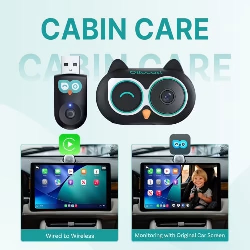 Cabin Care Backseat Camera Wireless CarPlay Adapter