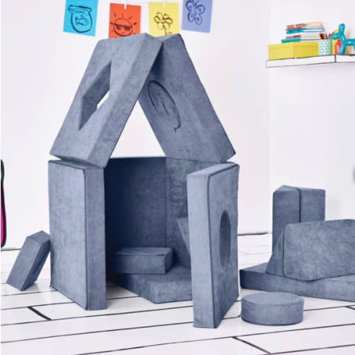 Yourigami Kids Convertible Play Fort, blue | Costco