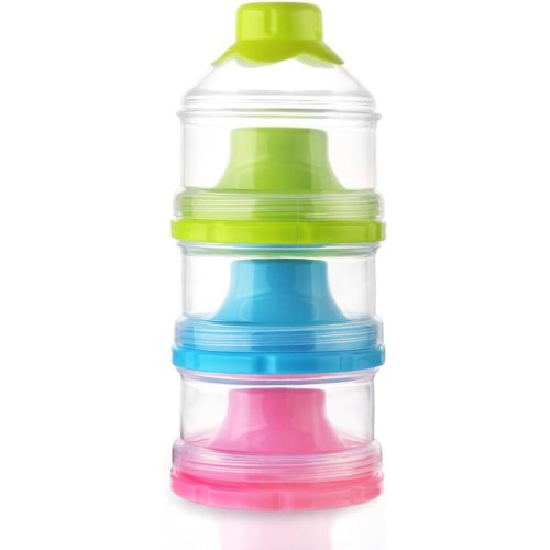 Accmor Baby Formula Dispenser, Non-Spill Stackable Formula Dispenser On The Go, Baby & Kids Snack Containers, Formula Container for Travel, BPA Free