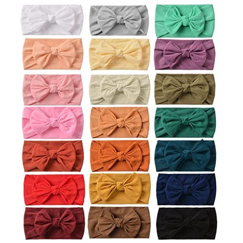Amazon.com: Prohouse 21PCS Baby Nylon Headbands Hairbands Hair Bow Elastics for Baby Girls Newborn Infant Toddlers Kids : Everything Else