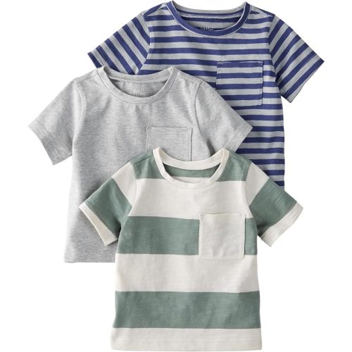 Little Planet by Carter's Unisex-Baby 3-Pack Tops Made with Organic Cotton