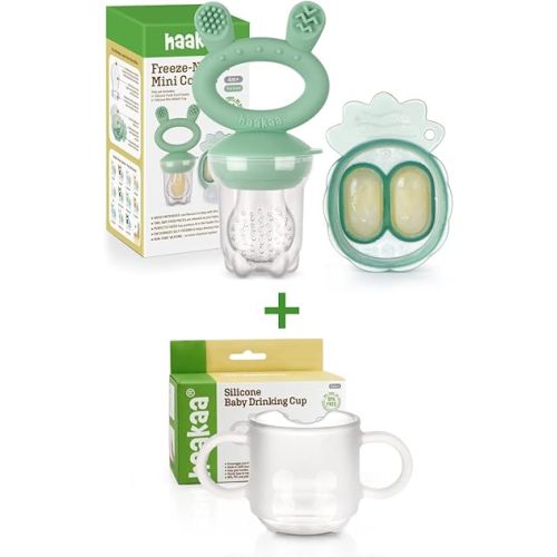 Haakaa Baby Feeder & Baby Learning Cup Combo