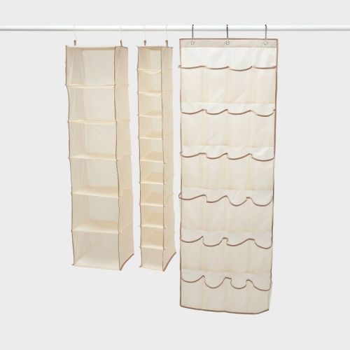 Hanging Closet Organizer Bundle Tan - Brightroom™