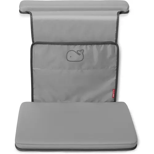 Skip Hop Baby Bath All-in-One Elbow Saver and Kneeler, Moby, Grey