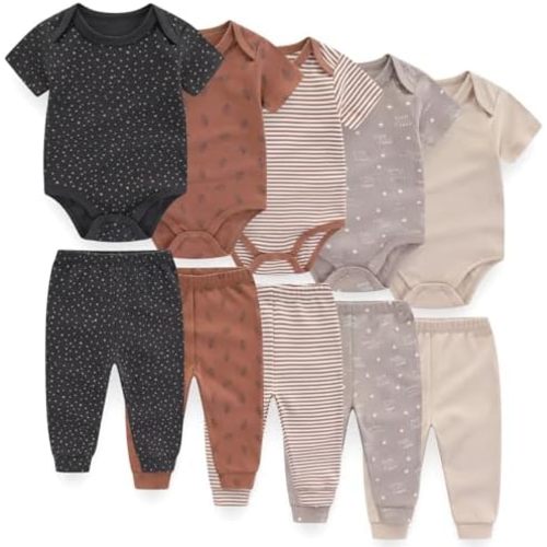 Unisex Baby Boy Girl Pants Sets 10 pack Cotton Casual New born Clothes Comfort Infant Outfit