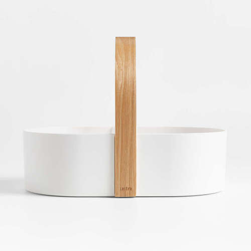 Umbra Bellwood White Diaper Caddy