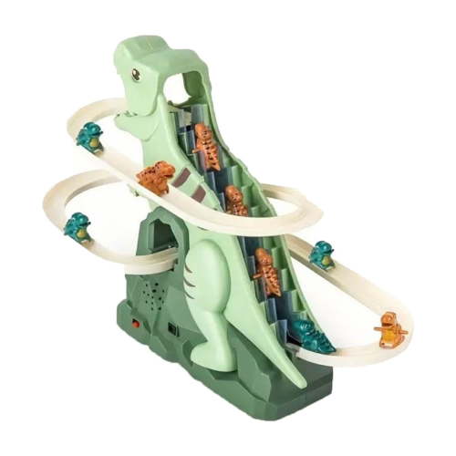 Toy Clearance! Children's electric dinosaur track toy puzzle dinosaur stair climbing track car assembly toy, Toddler Kids Toys Gift for Boys Girls Ages 2-12+(Green)