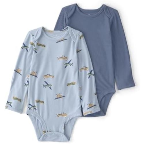 Carter's baby-boys Purelysoft 2-pack Long Sleeve Bodysuit