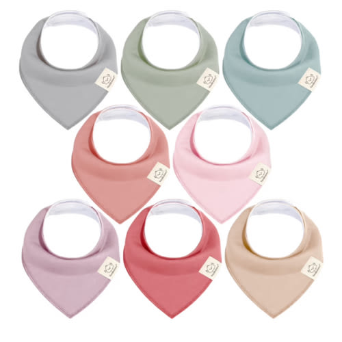Amazon.com: 8-Pack Organic Baby Bandana Bibs for Girls - Super Absorbent Triangle Baby Bibs for Drooling and Teething Infant, 100% Cotton Extra Soft for Newborn, Infant 0-36 Months (Muted Pastel) : Baby