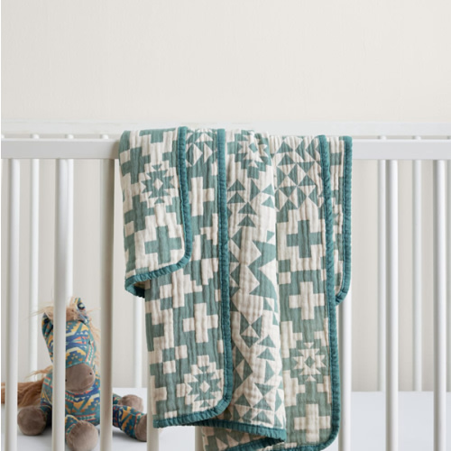 BLUE RIDGE ORGANIC COTTON BABY BLANKET