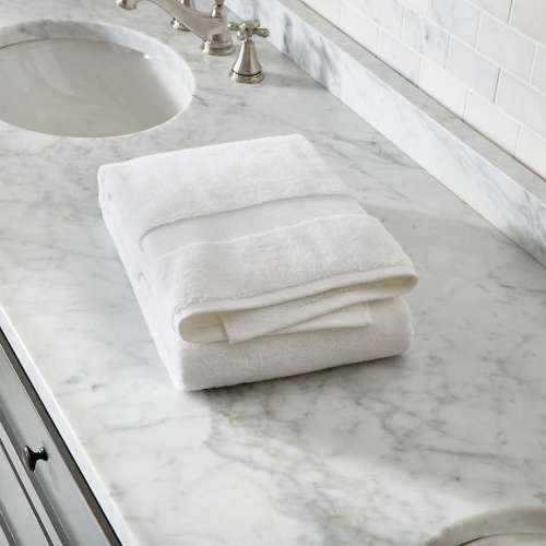 Organic Turkish Cotton White Bath Towel