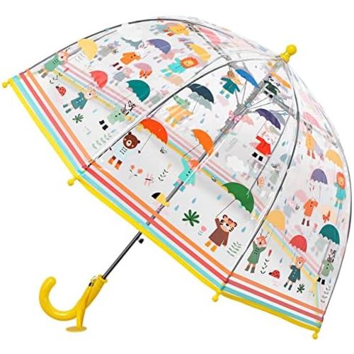 Kids Clear Umbrellas for Rain Dome Bubble Umbrella Windproof for Kids Boys and Girls