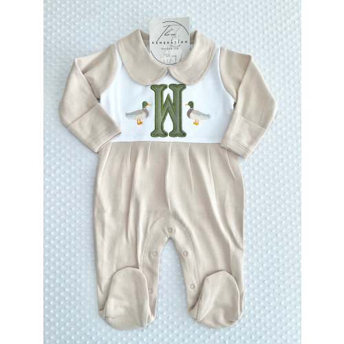 Duck Appliqué Footie