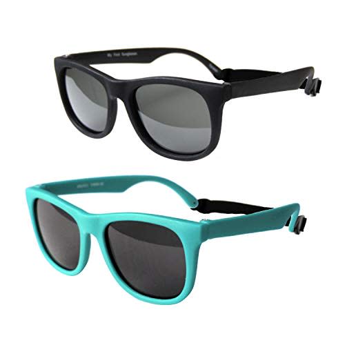Vintage 2 Pack- Infant, Baby's First Sunglasses for Ages 0-1 Year
