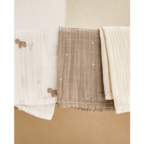 PACK OF CHILDREN’S DONKEY MUSLIN CLOTHS (PACK OF 3)