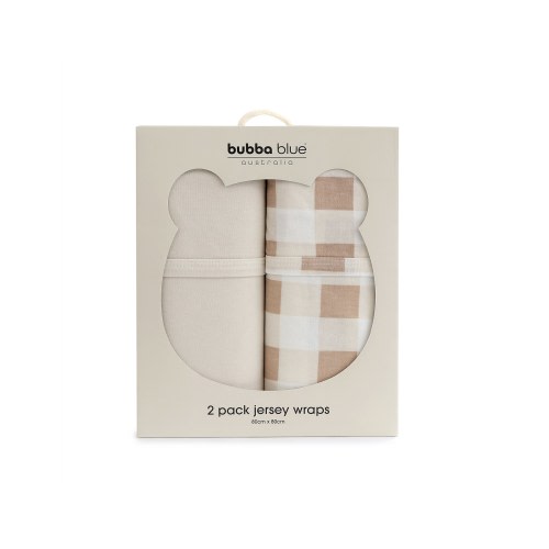 Bubba Sundae 2pk Jersey Swaddle Wraps