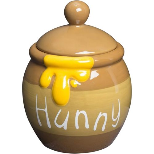 Disney SAN2883 Winnie the Pooh Honey Pot Canister Storage Container, Candy Container, Height 5.3 inches (13.5 cm), Winnie the Pooh Goods, Miscellaneous Goods, Interior, Tableware