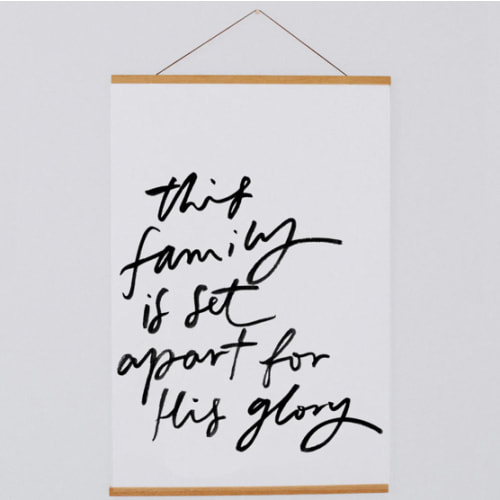 Poster: This Family Is Set Apart..