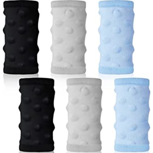 6 Pieces Car Seat Strap Covers for Babies Soft Car Seat Straps Shoulder Pads Kid Car Seat Strap Pads Seat Belt Covers for Baby Infant Seat Belt Cushion for Pushchair Stroller (Black, Dark Gray, Blue)
