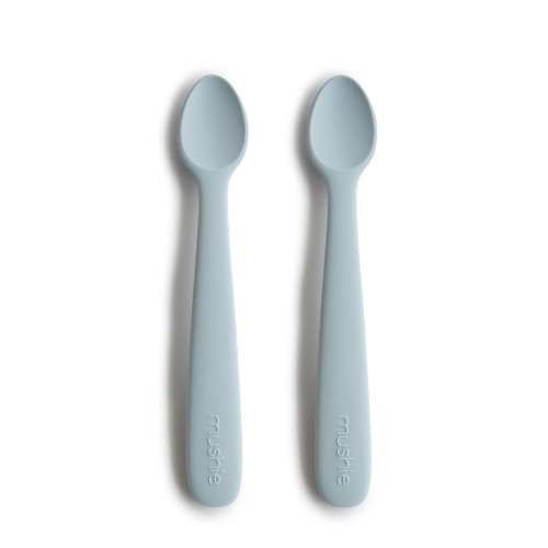 Baby Silicone Feeding Spoons - Powder Blue