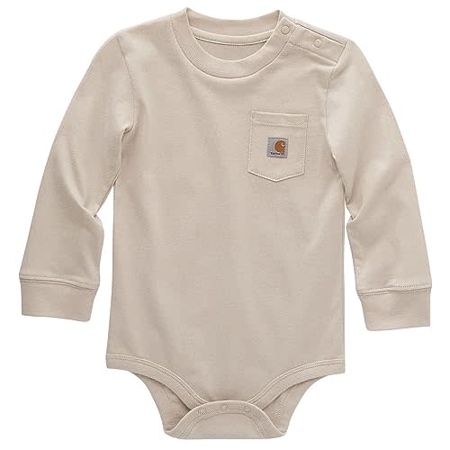 Carhartt baby-girls Long-sleeve Pocket Bodysuit