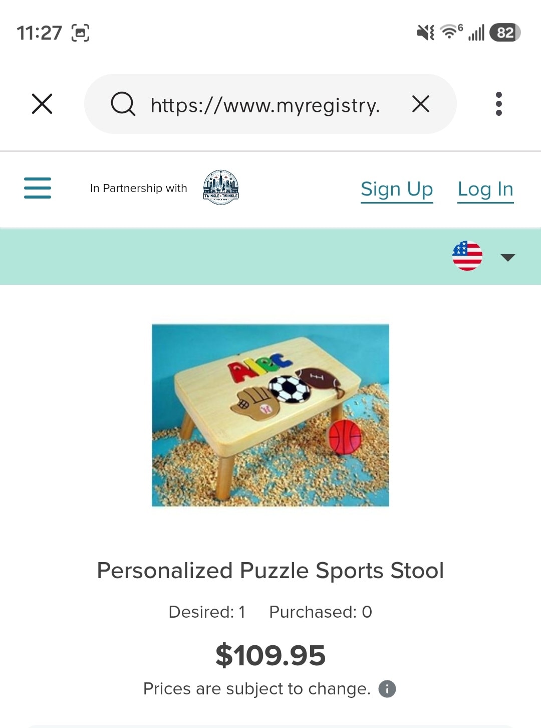 Personalized Puzzle Sports Stool