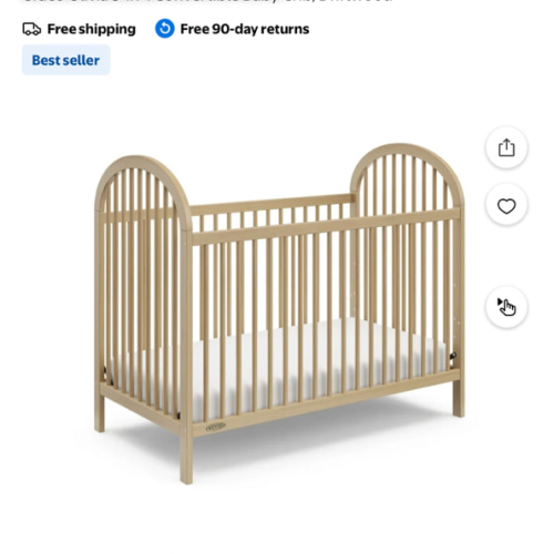 Graco Olivia 3-in-1 Convertible Baby Crib, Driftwood - Walmart.com