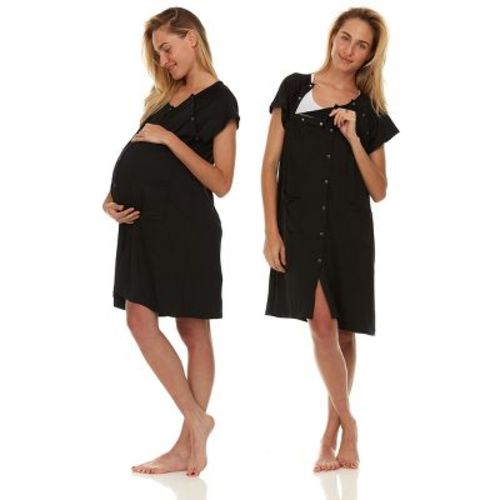Ezi Labor and Delivery Gown - Soft & Comfortable Hospital Gowns for Women - Nursing Nightgowns for Breastfeeding - Grey, Large