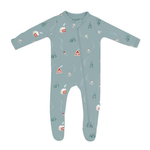 Zippered Footie in Alpine Village