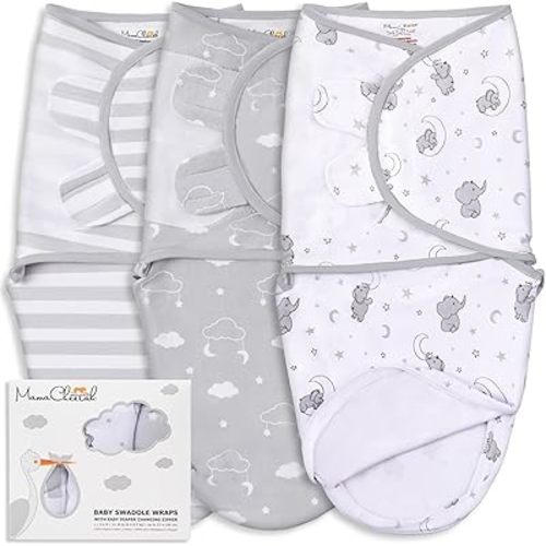 Baby Swaddle Sack, Organic Swaddle Blanket, Newborn Swaddle Sleep Sacks, Adjustable Infant Swaddle Wrap, Easy Swaddles for Boy Girl 0-3 Month