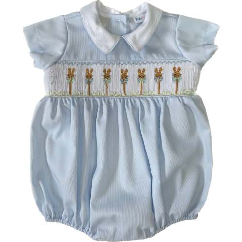 LULU BEBE SMOCKED BUBBLE FOR BOYS
