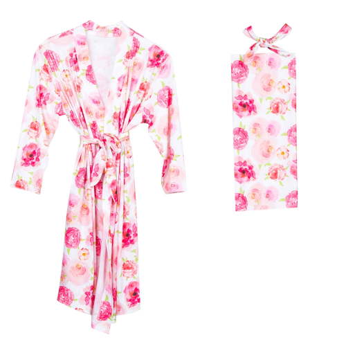 Odeerbi Pajamas for Women 2025 Maternity Pajamas Robe Matching Baby Set Labor Delivery Robe Swaddle Set L/XL/2XL