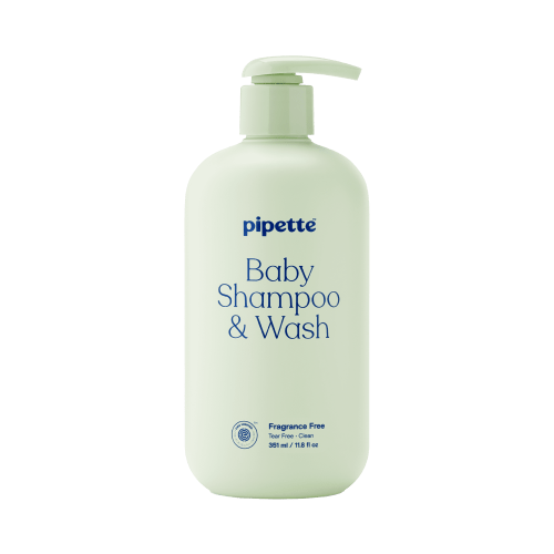 Pipette Gentle, Unscented, Tearless Baby Shampoo & Body Wash for Sensitive Skin, 11.8 fl oz