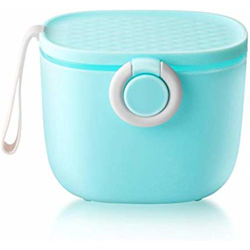 Termichy Baby Formula Dispenser, Portable Milk Powder Dispenser Container with Carry Handle and Scoop for Travel Outdoor Activities with Baby Infant, 500ml (Blue)