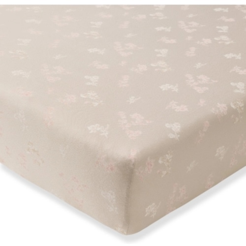 Whimsical Floral Organic Cotton Fitted Crib Sheet