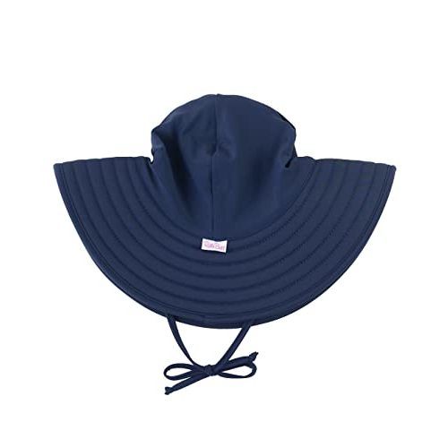 RuffleButts® Baby/Toddler Girls UPF 50+ Sun Protective Wide Brim Swimwear Sun Hat