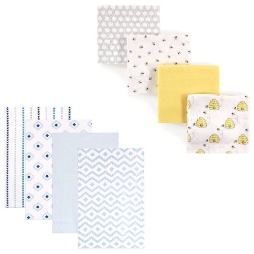 Flannel Receiving Blanket 8-Pack