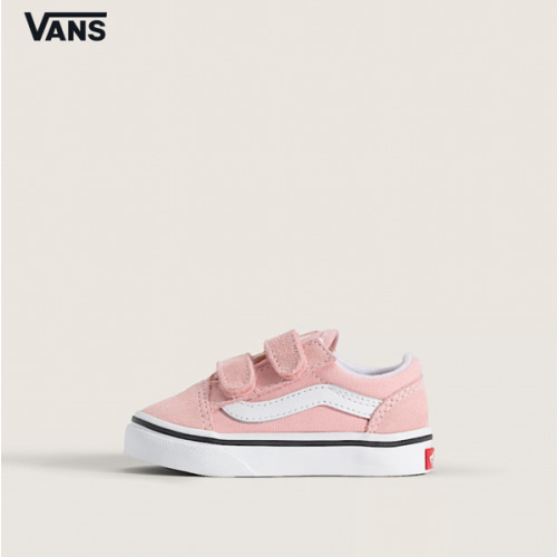 Vans | Toddler Old Skool V Powder Pink/True White Shoes