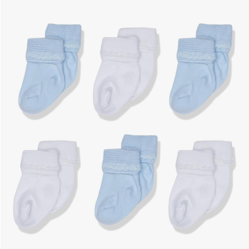 Jefferies Socks Baby Newborn Bubble Stitch Rock-a-Bye Bootie 6 Pair Pack