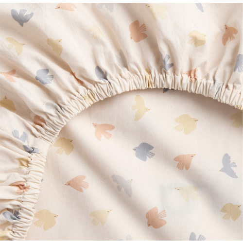 Birdie Blossoms Organic Cotton Baby Crib Fitted Sheet