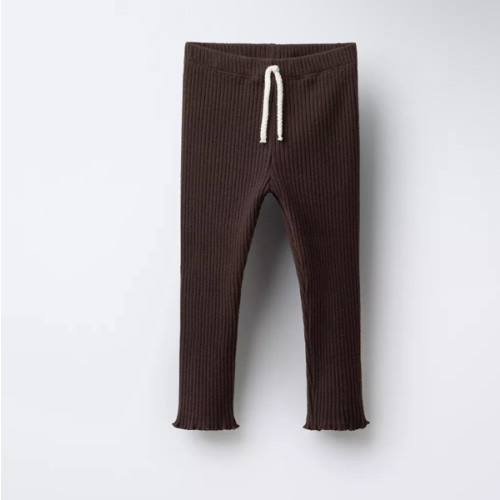 RIBBED SOFT TOUCH LEGGINGS - Chocolate | ZARA United States