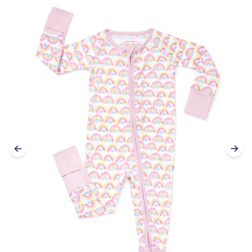 Pastel Rainbows Zippy - Little Sleepies